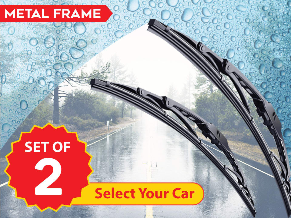 Buy online myTVS crystal/ metal car blades, for crystalclear wiping of